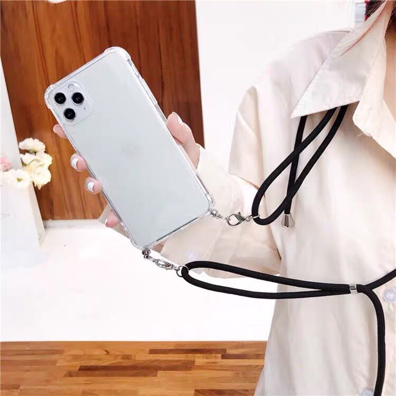 Ốp Lưng Trong Suốt Có Dây Đeo Chéo Cho Oppo A9 A5 2020 F1S A8 A31 A7 A12 A12E A5S A5 A3S A83 A1 A73 A79 A77 A59 A57 A37 A37W