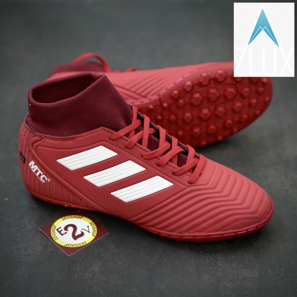 👳 ViP Giày đá bóng nam MTC 3 Sọc Colorful cao cổ, giày đá banh thể thao cỏ nhân tạo cao cấp - 2EVSHOP 👳