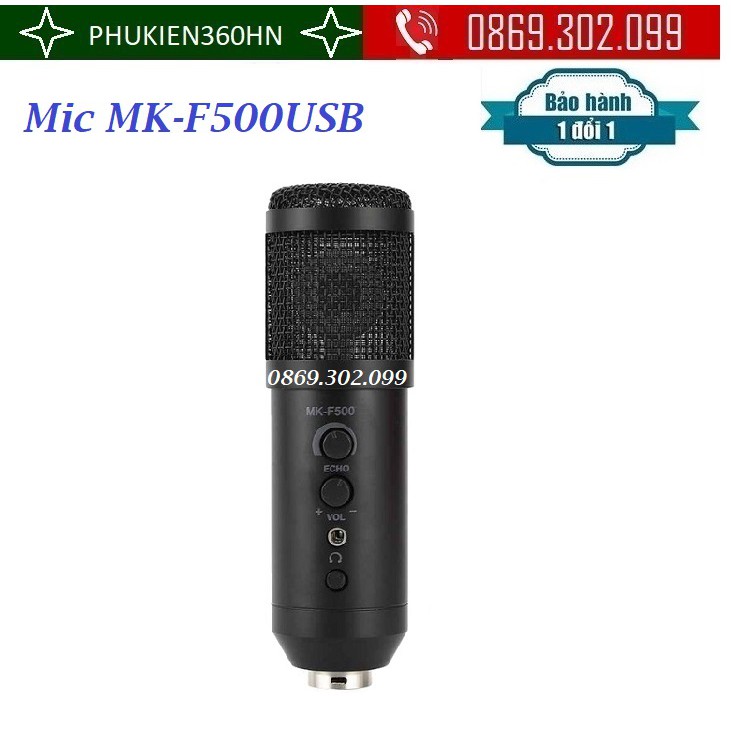 [Mã 155ELSALE giảm 7% đơn 300K] Microphone Thu Âm MK-F500USB