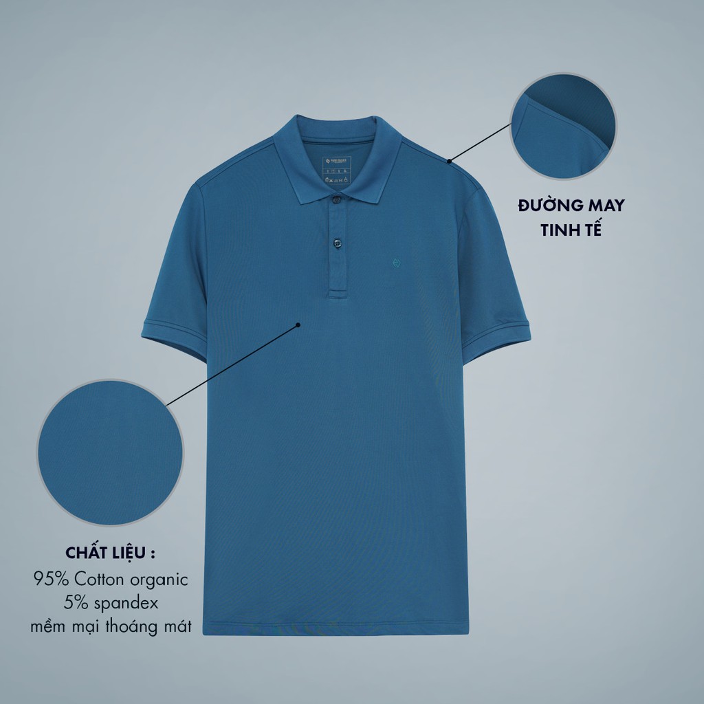 Áo phông cộc tay nam polo PHAN NGUYỄN vải cotton thoáng mát thấm hút mồ hôi co giãn thoải mái APC.160 | BigBuy360 - bigbuy360.vn