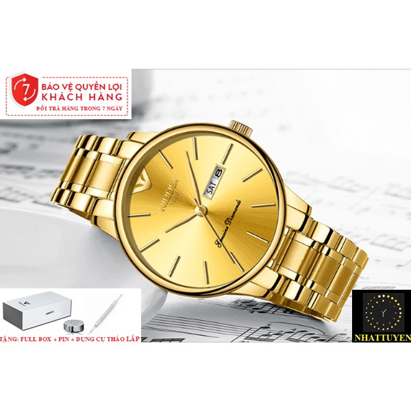 [CÓ VIDEO - ẢNH THẬT] Đồng Hồ Nam NIBOSI 2332, Dây Kim Loại Không Gỉ, Thép Đúc Đặc- HÀNG CHÍNH HÃNG [FULLBOX] | BigBuy360 - bigbuy360.vn