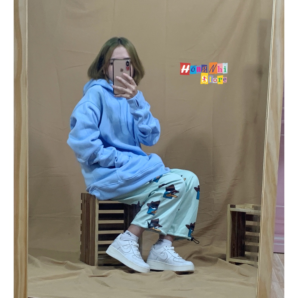 Áo Khoác Hoodie Trơn Ulzzang Unisex Màu Xanh Nhạt Chất Nỉ Bông Cao Cấp Dáng Rộng Nam Nữ - MM