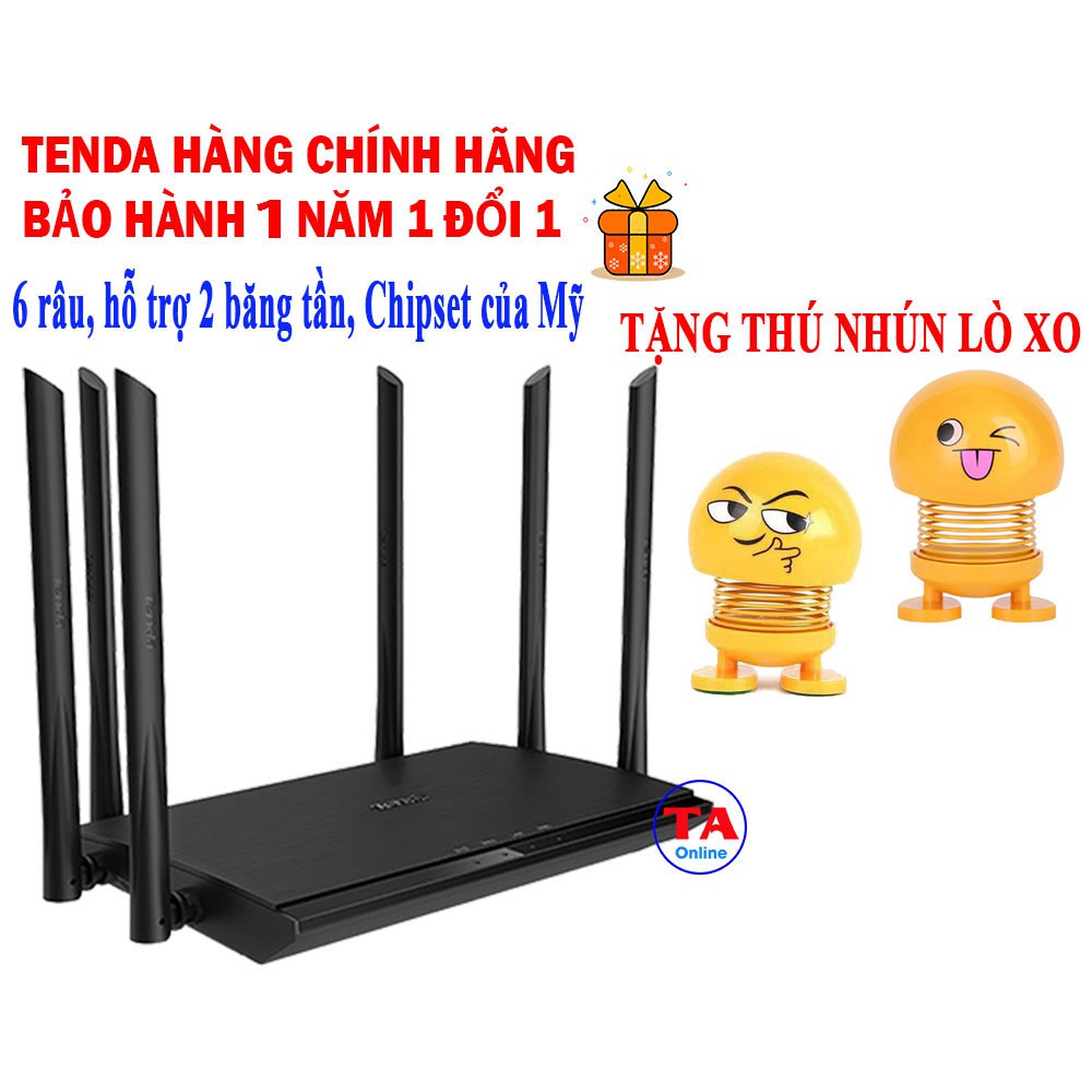 Bộ Phát Wifi Tenda AC1206 - Công suất cao 6 anten - wifi chuẩn 802.11ac 1167Mbps
