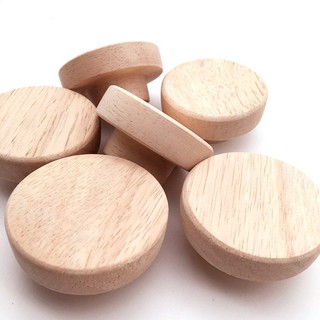 10 Chiếc Núm Gỗ Tròn Kích Thước 50x25mm