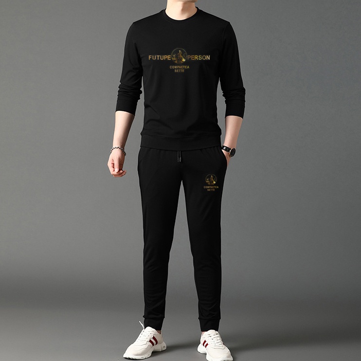 Bộ Quần Áo Nam Áo Thun Dài Tay FUTUPE Quần Jogger Bo Gấu Phong Cách Thể Thao Thời Trang Zenkonam MEN QA 141