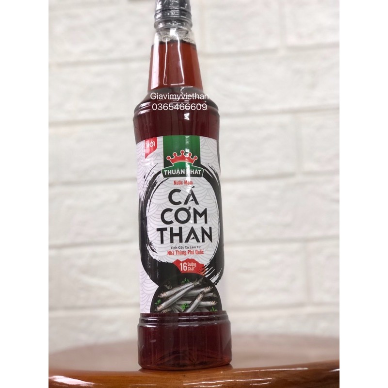 [FreeShip ] NƯỚC MẮM CÁ CƠM THAN THUẬN PHÁT CHAI 490 Ml