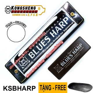 Kèn harmonica Diatonic 10 lỗ KongSheng Blues Harp key C Bạc