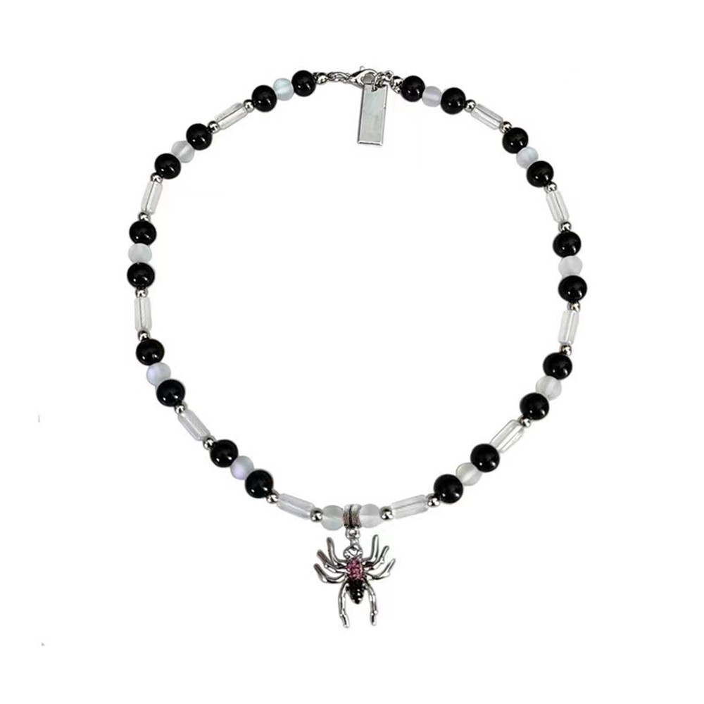 1 Vòng Cổ Chocker Mặt Nhện Đính Đá Cho Nam