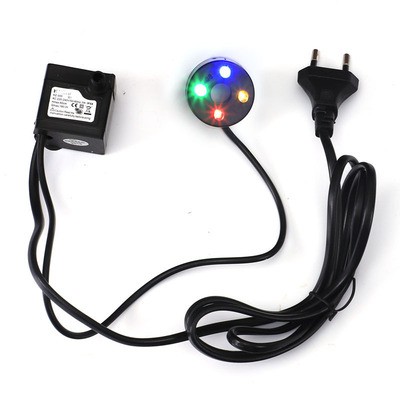 Máy bơm mini có đèn dùng cho thác nước phong thủy, bể cá