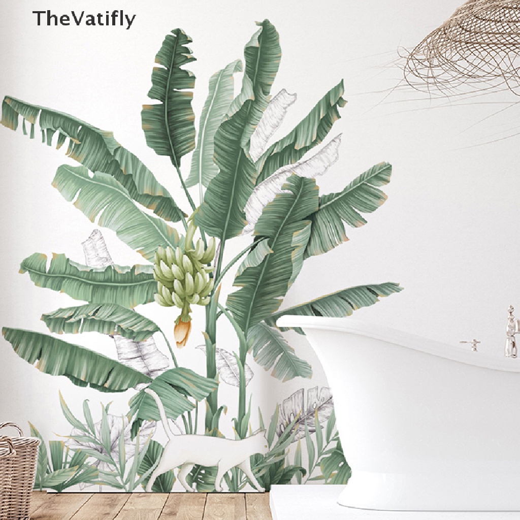 Sticker Dán Tường Hình Cây Chuối / Cây Cối Trang Trí Phòng Khách / Phòng Ngủ