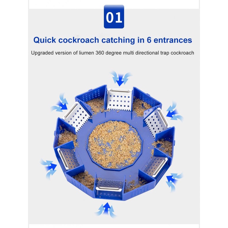 ⭐TRONG KHO Duy Nhất-Hai Lớp Hai lớp Sáu-cửa lớn phiên bản nâng cấp với bìa snap-on gián bẫy vật lý bẫy⭐Cocomall12