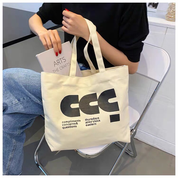 Túi tote túi vải canvas cao cấp phong cách Nhật bản