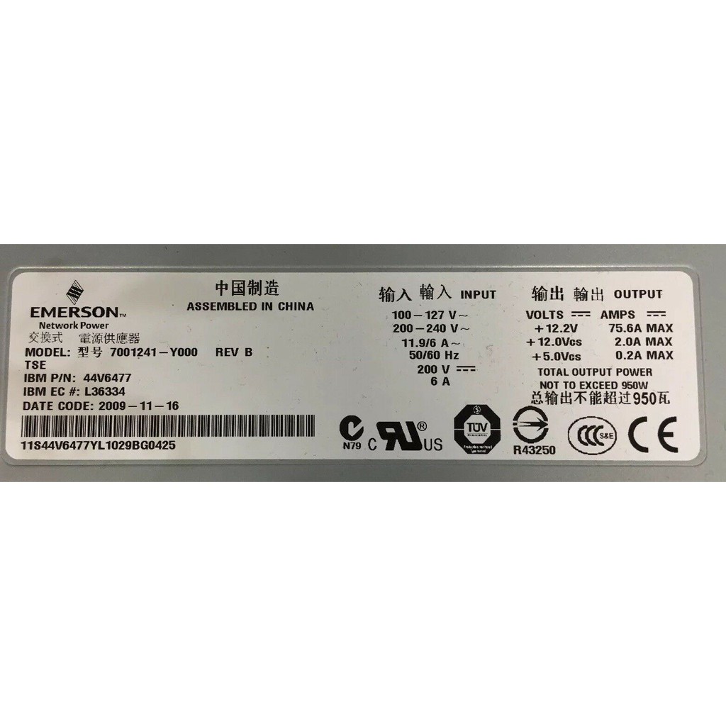 Nguồn server 12 vol - 75,6 A