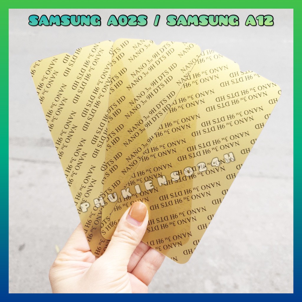 Cường Lực Ceramic dẻo cho Samsung M12 / A12 / A02s A03 A03 corre Siêu bền không sứt mẻ cạnh Full màn 98% (tặng khăn 1/2)