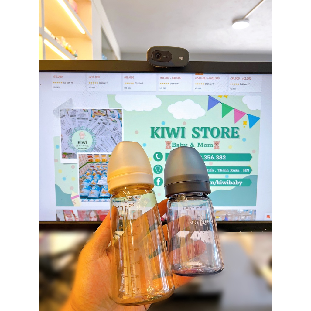 Bình sữa PPSU MOTHER-K nội địa Hàn 180ml/280ml