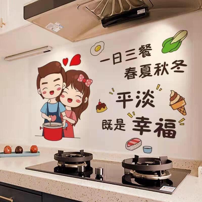 Miếng dán bếp 3D mẫu mới kt 60x90cm