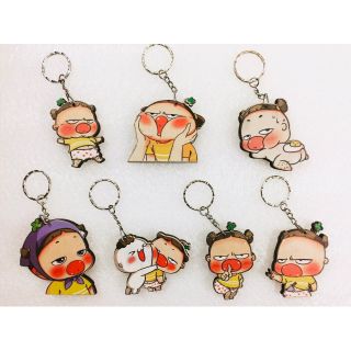 Combo 10 chiếc móc khóa gỗ quỳnh aka