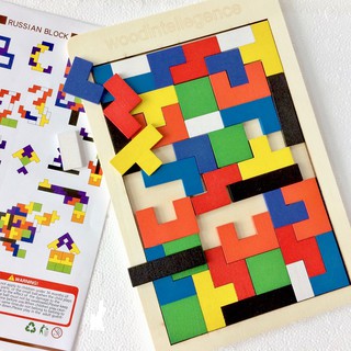 Đồ chơi xếp hình bằng gỗ cho Bé Russian Block