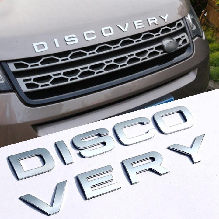 Decal Tem Chữ Discovery 3D Dán Trang Trí Ô Tô