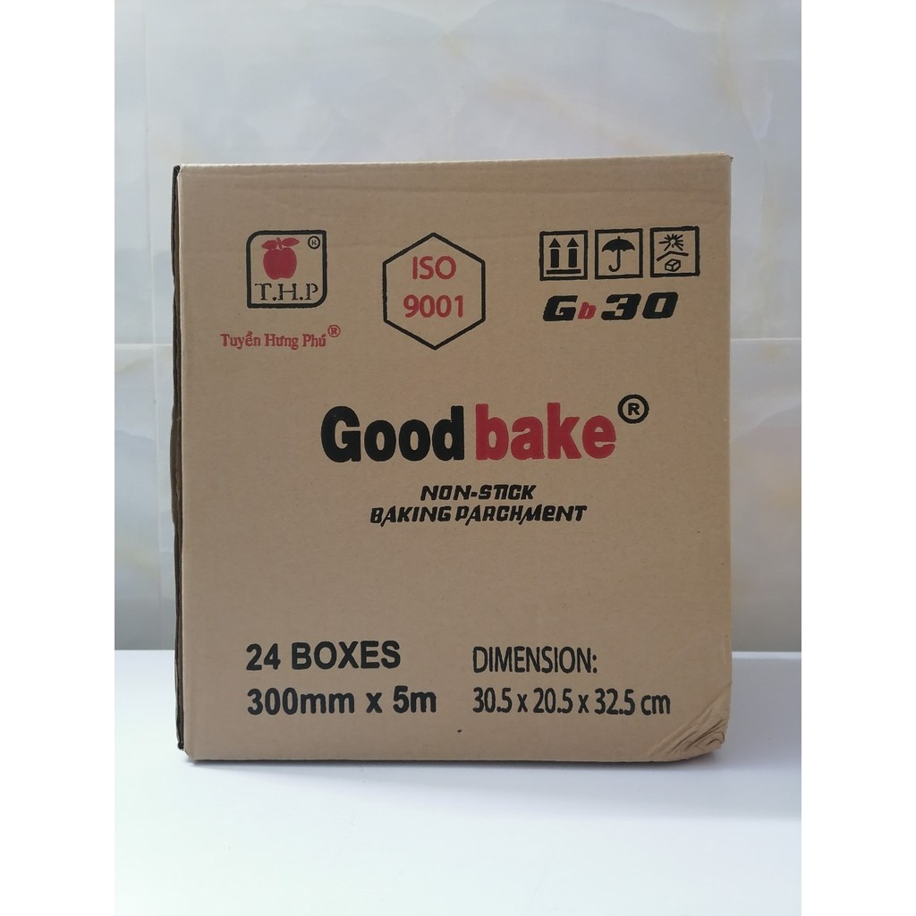 Thùng 24 cuộn giấy nướng bánh GB30 GOODBAKE 30cm x 5m