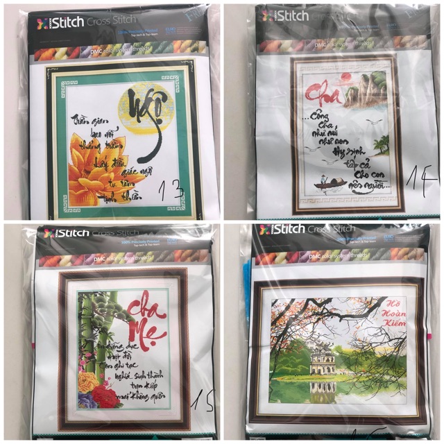 Tranh thêu chữ thập giảm giá