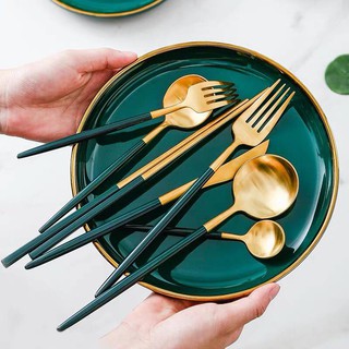⭐️⭐️⭐️⭐️⭐️SET THÌA DĨA CAO CẤP DECOR BÀN TIỆC SANG TRỌNG (HÀNG LỌẠI 1)