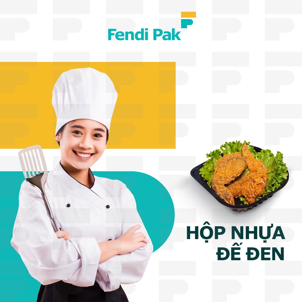 |Combo 50| Hộp nhựa đế đen HT12 kèm nắp, hộp nhựa dùng 1 lần đựng xôi, đựng rau cau, bánh, đựng sushi hộp đựng thực phẩm