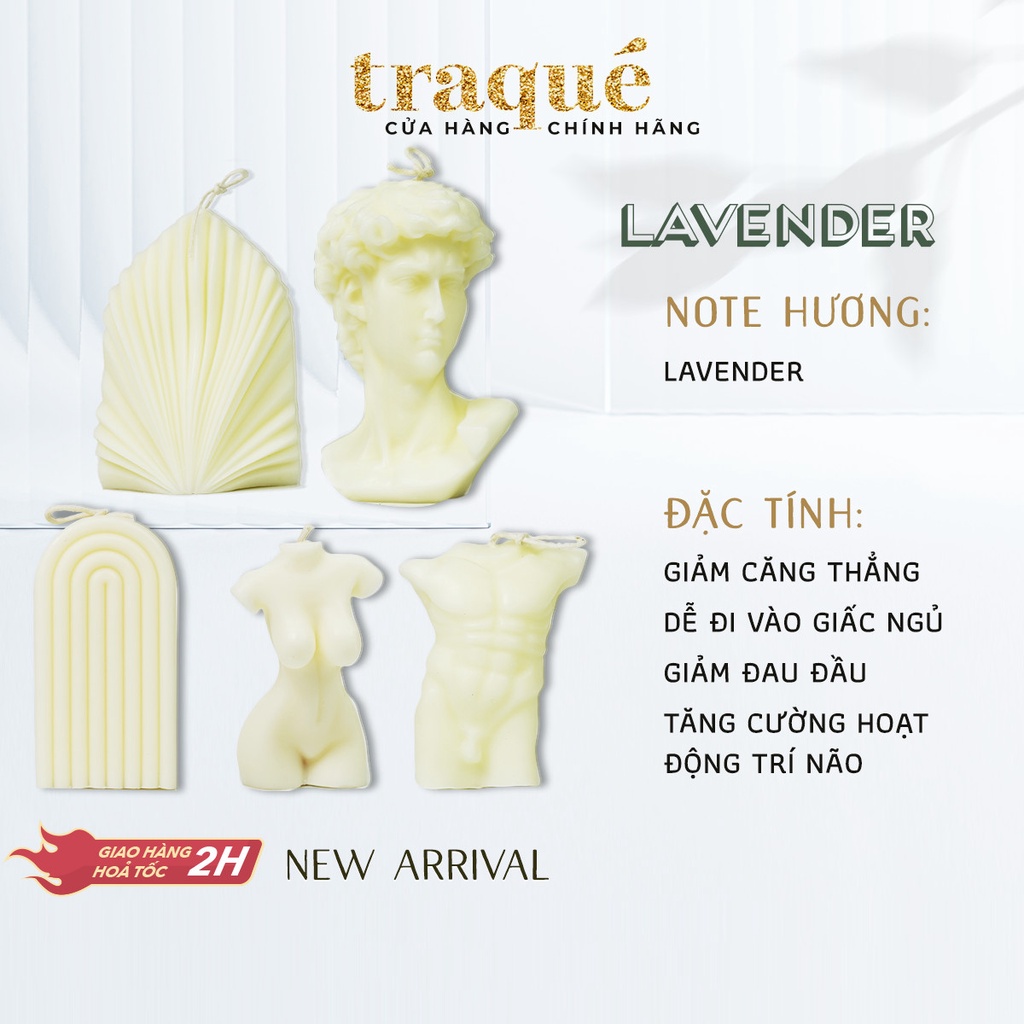 Nến thơm decor tạo hình ADORA - LAVENDER