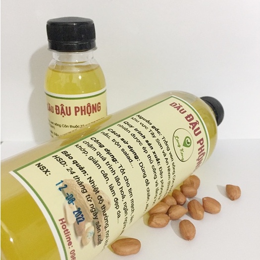 Dầu Đậu Phộng Bình Định (Dầu Lạc) - Đậu Phộng Sẻ Ta Thơm Giàu Dinh Dưỡng - Dầu Thực Vật