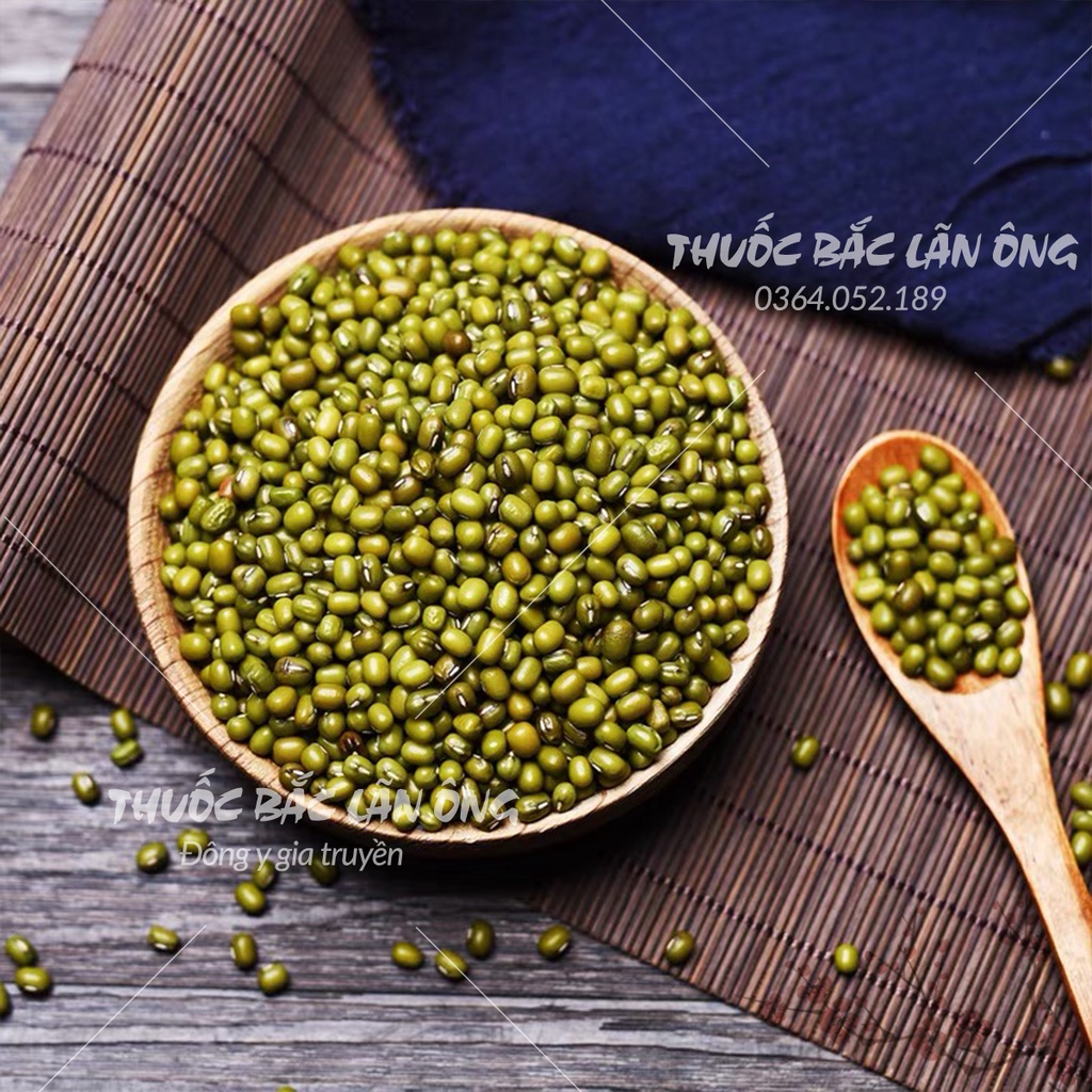 Đậu xanh nguyên vỏ 1kg (Đỗ xanh loại 1, hạt đều, bở, thơm ngon)