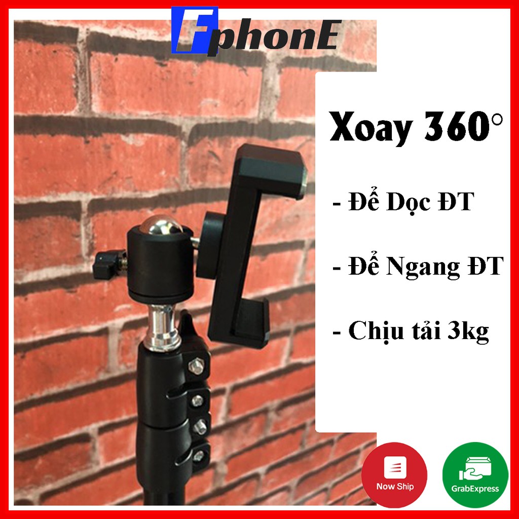 Gậy chụp hình, giá đỡ điện thoại live stream TikTok, Tripod 3 chân gậy chụp ảnh quay tiktok Fphone | BigBuy360 - bigbuy360.vn