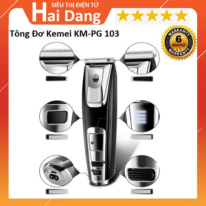 TÔNG ĐƠ CẮT TÓC, TÔNG ĐƠ CHẤN VIỀN KEMEI KM-PG103 CHÍNH HÃNG