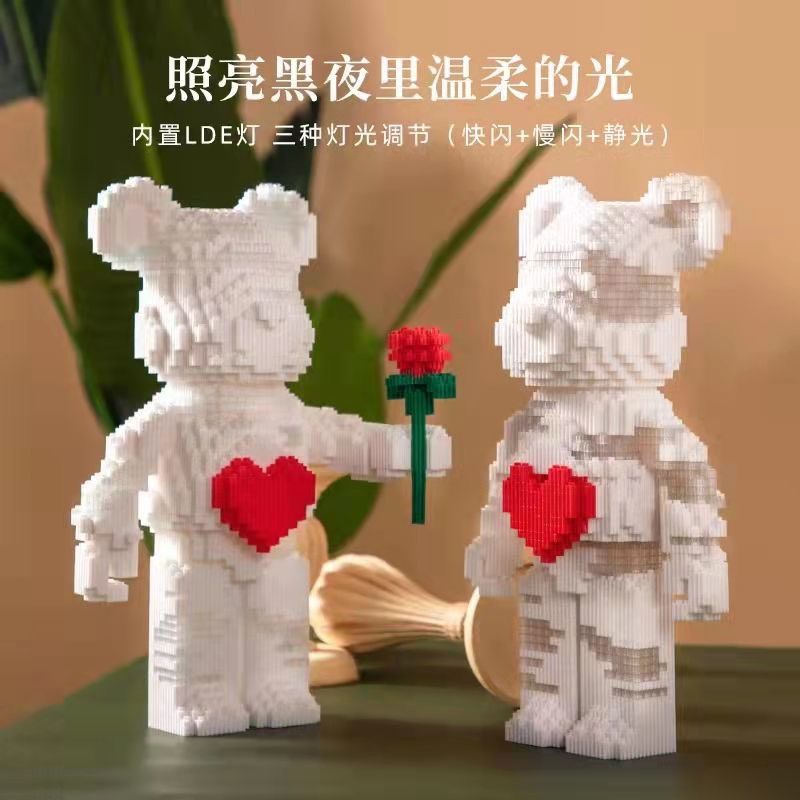 Gấu Bearbrick lắp ráp mô hình cỡ lớn Hàng Đẹp