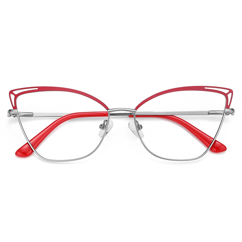 Kính Mát Mắt Mèo Bằng Kim Loại Nhiều Màu Sắc Thời Trang