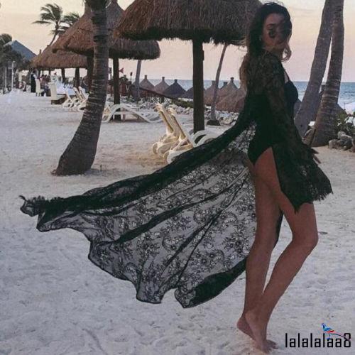 Áo choàng voan dáng dài phong cách Kimono quyến rũ cho nữ | BigBuy360 - bigbuy360.vn