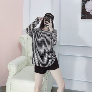 Áo len giấy dài tay form thụng đan lưng