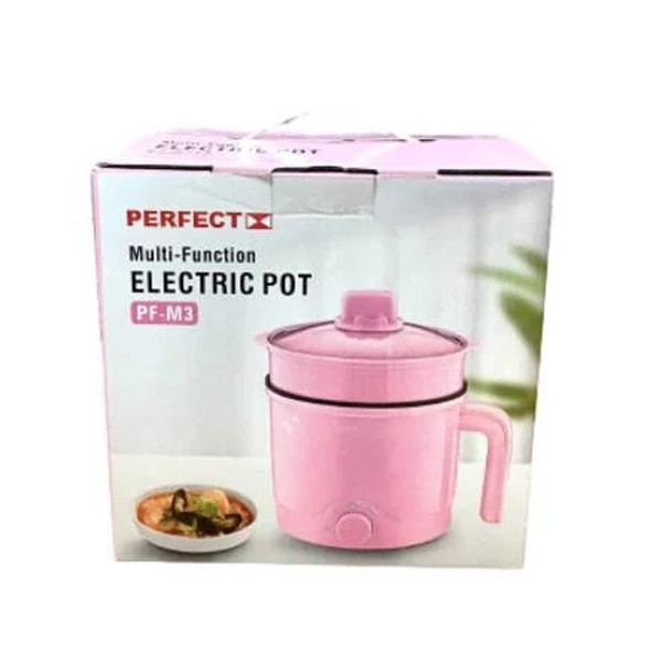 Ca nấu mì, nấu lẩu đa năng mini kèm tầng hấp Perfect dung tích 1.5L, rất hợp học sinh sinh viên, làm văn phòng công sở..