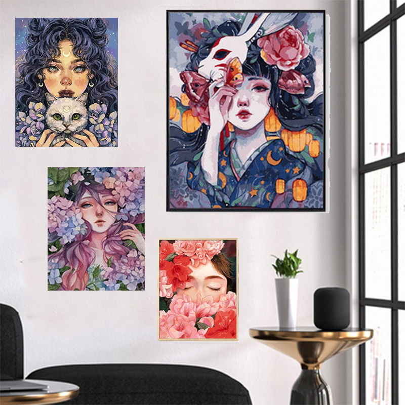 Có Sẵn - Tranh Sơn Dầu Số Hoá Tự Tô Nhiều Mẫu | BigBuy360 - bigbuy360.vn