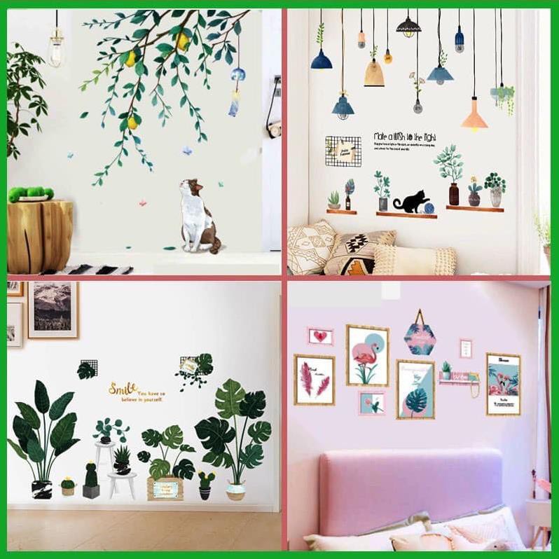 Decal tranh dán tường trang trí decor phòng ngủ cho bé như Hàn Quốc,size lớn