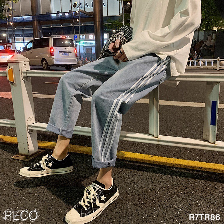 Quần jean nam Hàn Quốc cao cấp dáng rộng Trousers Loose R7TR86 Unisex