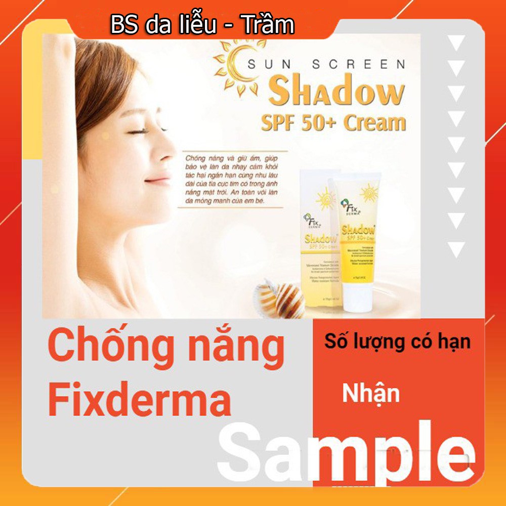 Kem chống nắng phổ rộng dịu nhẹ Fixderma Shadow SPF 50+ / SPF 30+