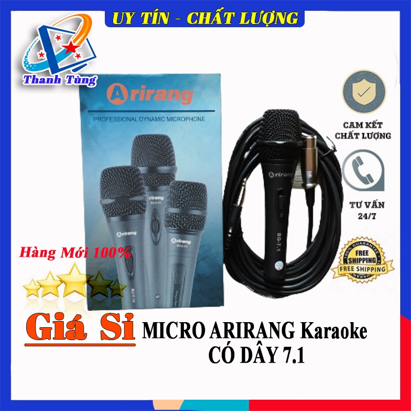 MICRO Có Dây ARIRANG  7.1 Hát Nhẹ Tiếng Trong và mềm mại đở hú rít khi hát.