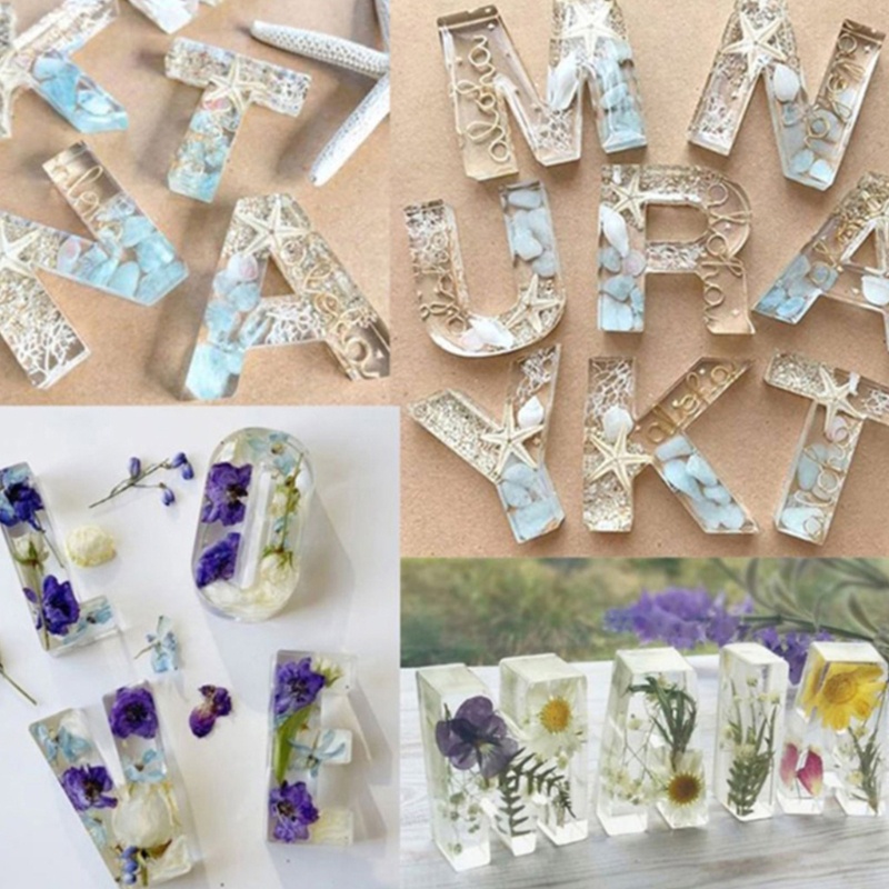 1 Bộ Khuôn Bằng Nhựa Polymer Hình Chữ Cái Tiếng Anh