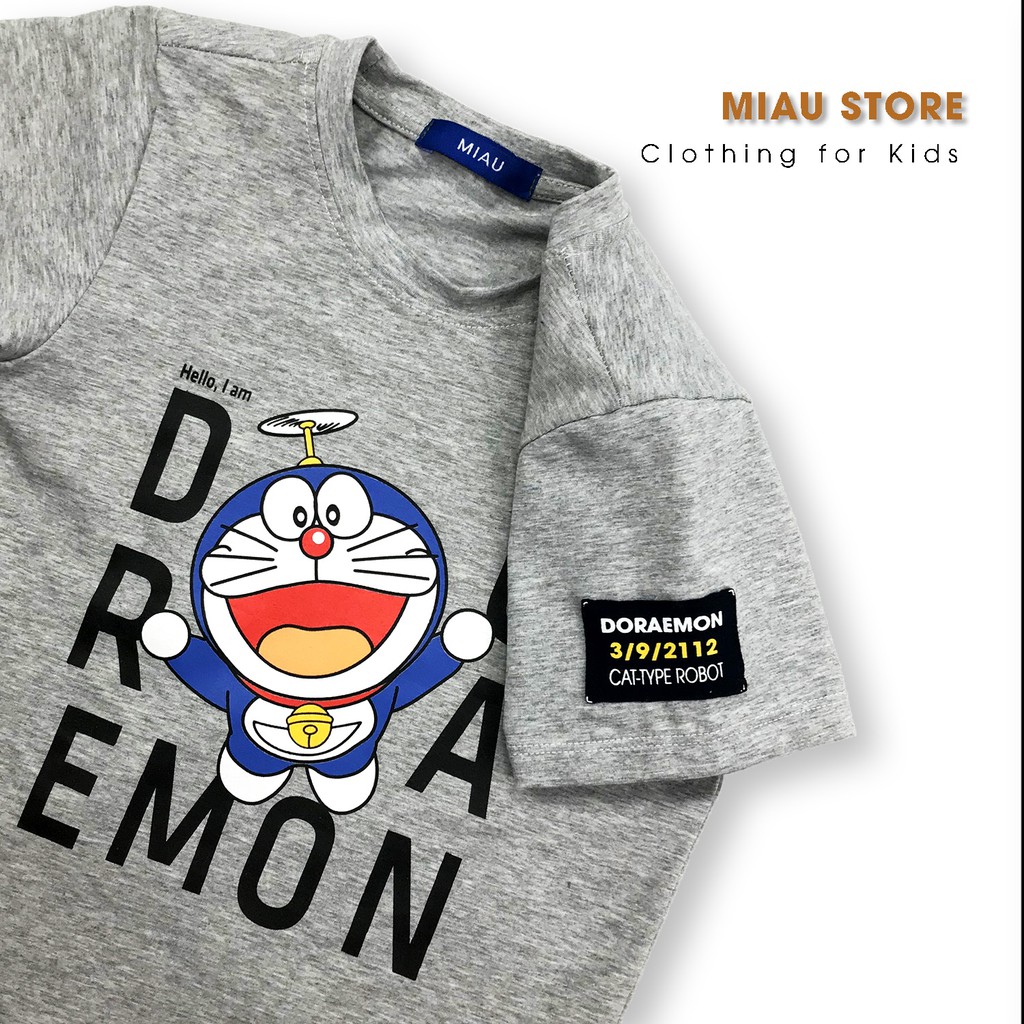 Đồ Bộ Bé Trai Doraemon Dễ Thương MIAUKIDS, Chất Cotton Thoáng Mát Cho Bé 9Kg-55Kg