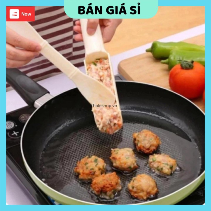 Dụng cụ làm thịt viên   GIÁ VỐN]  Dụng cụ chia thịt viên tiện lợi bằng nhựa giữ an toàn cho tay bạn khỏi hơi nóng 6370