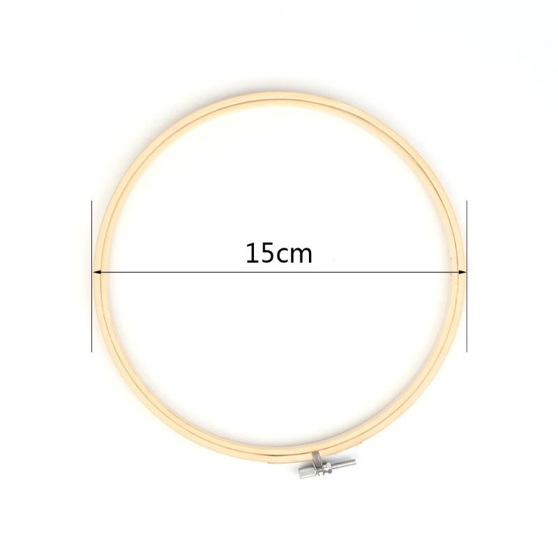 Khung Thêu Hình Tròn Bằng Tre 13-34cm DIY