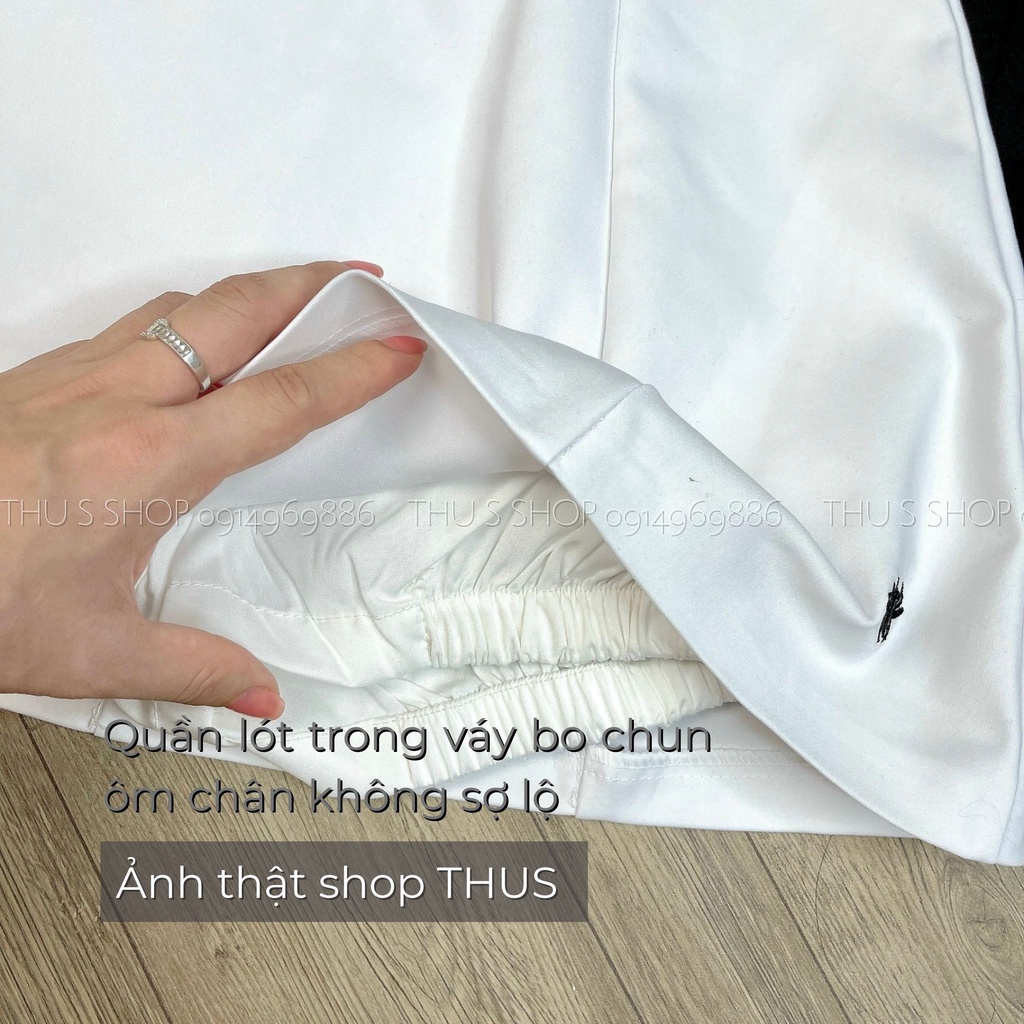 Chân Váy Con Ong Kiểu Chữ A Xòe Phồng Cạp Lưng Cao BIG SIZE Chất Kaki Mềm Co Dãn Cao Cấp THUS88
