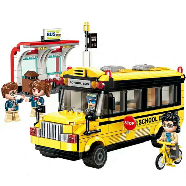 Bộ lắp ráp lego thành phố sôi động sắc màu