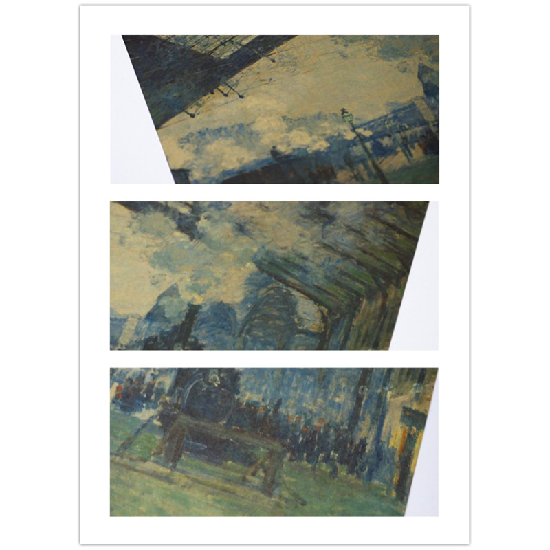 Poster treo tường trang trí hình tranh vẽ cổ điển cỡ 36x47cm