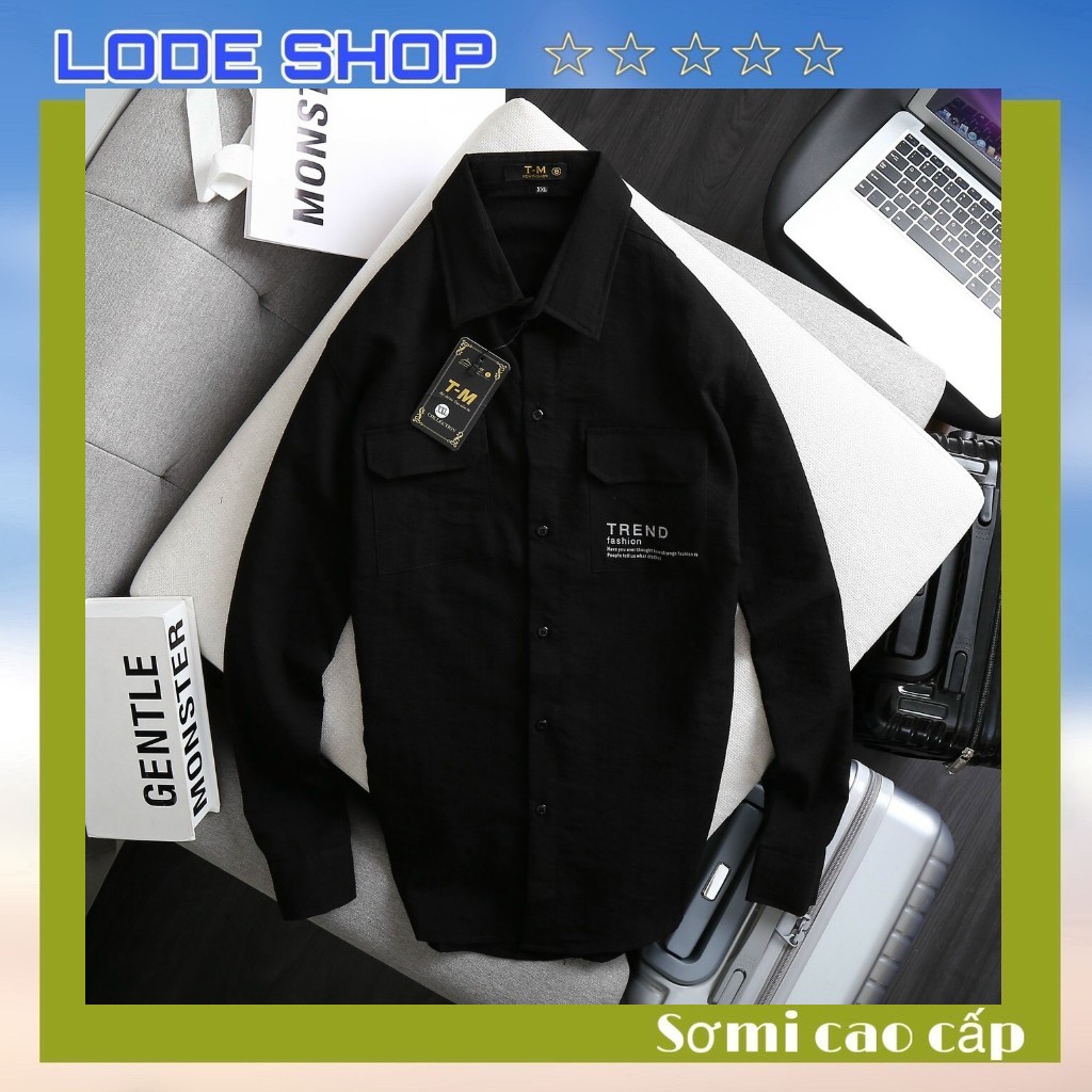 [Mã FAMAYMA2 giảm 10K đơn 50K] SƠ MI ĐŨI NAM TREND TAY DÀI MẪU MỚI - 2021